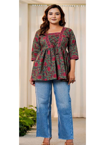 Naisha K 298 Vol 2 Cotton Navratri Special Short Top Best Wholesale Shop In Surat